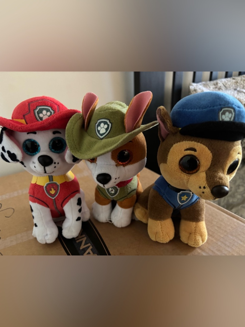 Paw Patrol Plush Toys Tracker, Marshall, and Chase